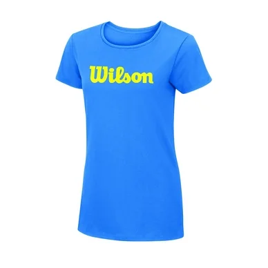 T-shirt de Tennis Wilson Women Script Cotton Tee Regatta