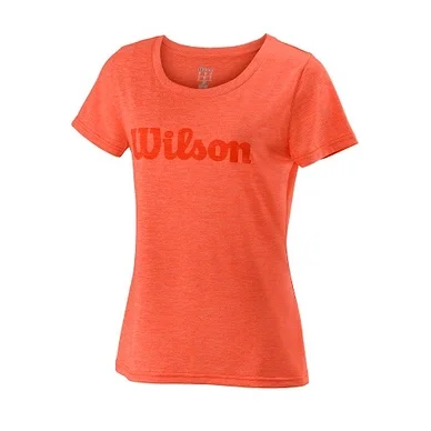 T-shirt de Tennis Wilson Women UWII Script Tech Pro Staff Red