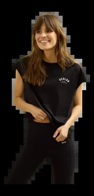 T-Shirt Deblon Femme Mel Black