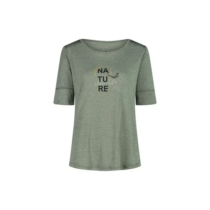 T-shirt femme CMP manches 3/4 en jersey léger Prix Réduit