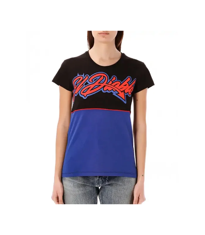 T-shirt Femme Fabio Quartararo Cyber 20 El Diablo Officiel MotoGP