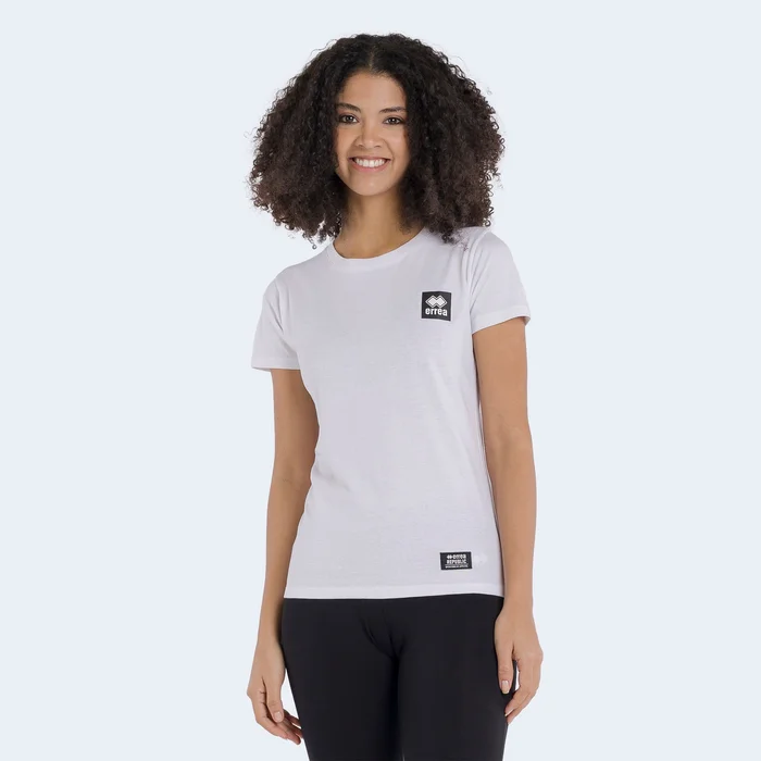 T-shirt femme logo noir carré SS23