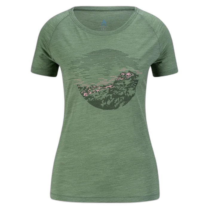 T-shirt femme Odlo Ascent Pw 130 Sunrise [Taille XS]