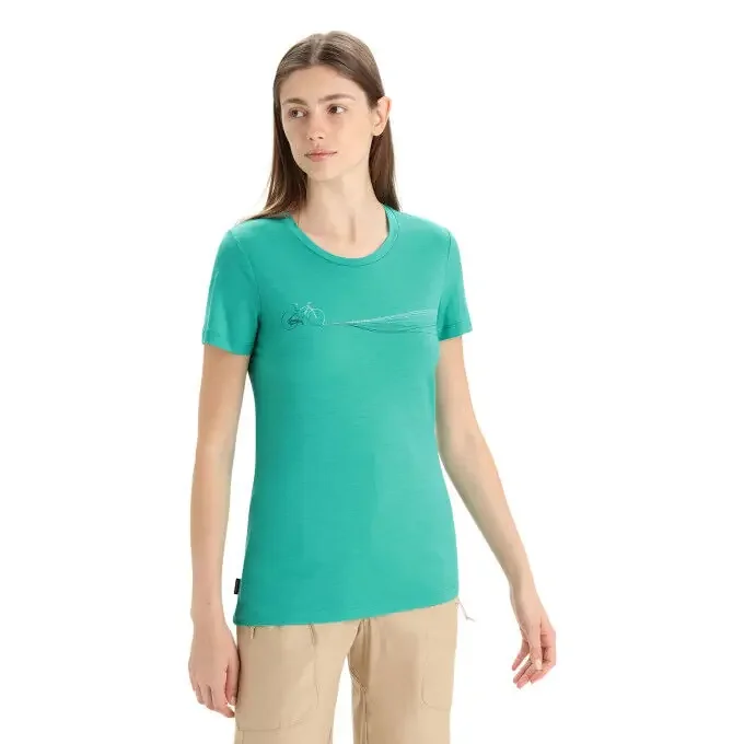 T-shirt Icebreaker Tech Lite II Cadence Paths Fresh Expédition Rapide