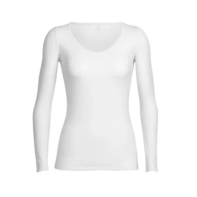 T-shirt Icebreaker W SIREN LS SWEETHEARTH Snow Garantie Incluse