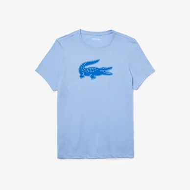 T-Shirt Lacoste Homme TH2042 Sport 3D Krokodillenprint Nattier Blue Lazuli