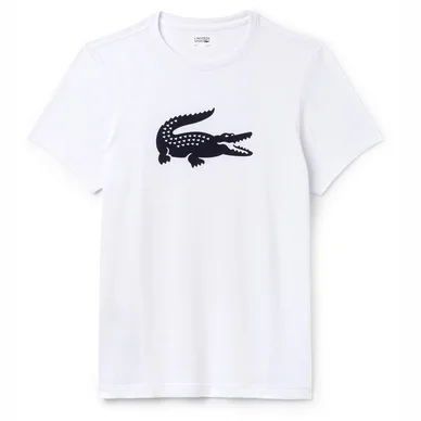 T-Shirt Lacoste Oversized Krokodil Blanc Marine