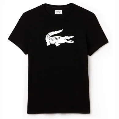 T-Shirt Lacoste Oversized Krokodil Noir Blanc