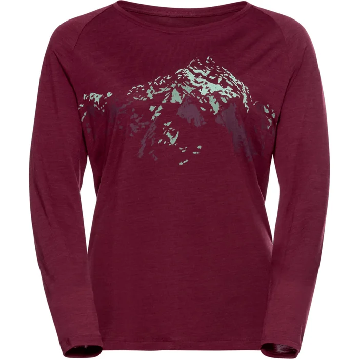 T-shirt manches longues femme Odlo Concord Summit Print