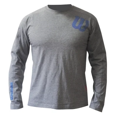 T-shirt Manches Longues Homme Wilson Sleeve Angled W Crew Gris