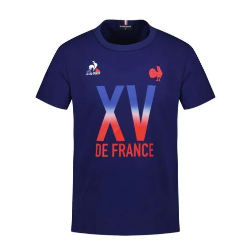 T-Shirt N°2 XV de France FFR 23/24 FANWEAR intense Bleu pour Homme