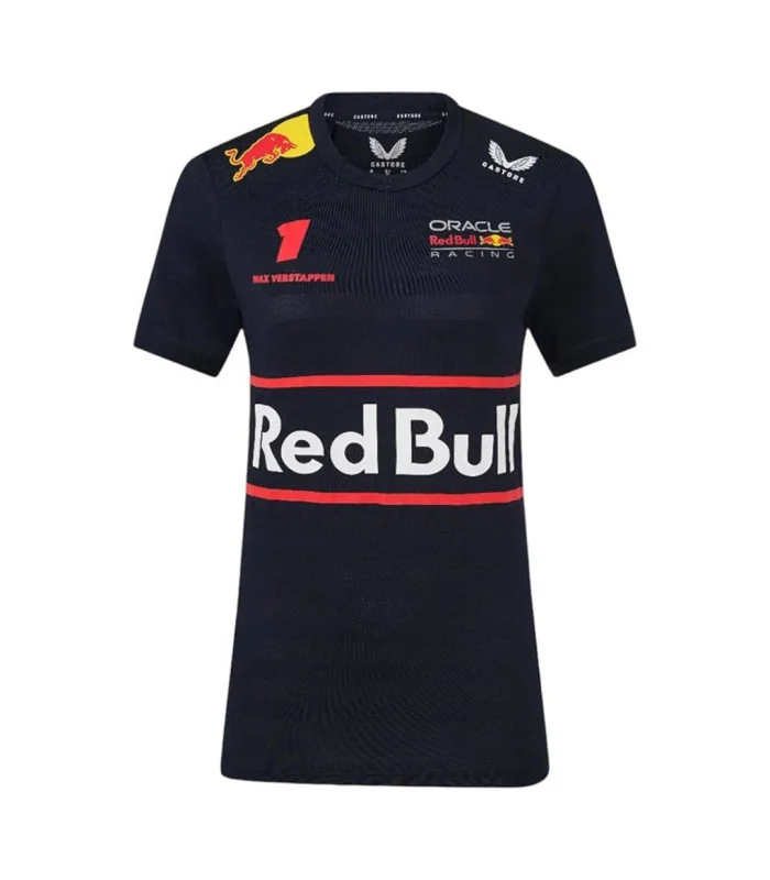 T-shirt Oracle Red Bull Racing Teamline pour femme, motif Max Verstappen – Ciel nocturne