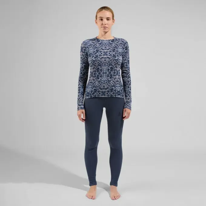 T-shirt technique femme longues manches Odlo ACTIVE WARM ECO GRAPHIC Meilleur Choix