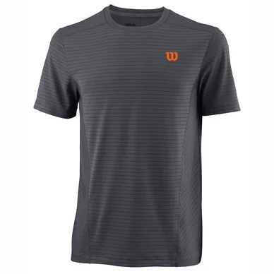 T-Shirt Wilson Men Linear Crew Turbulence Burn Orange
