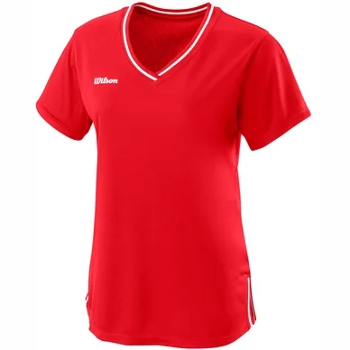 T-shirt Wilson Women Team II V Neck Red