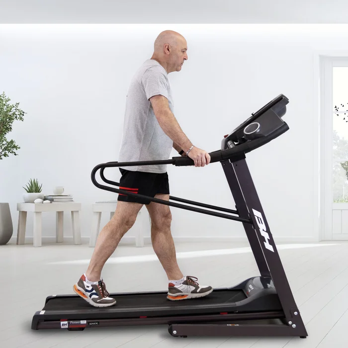 Tapis de course avec barres de sécurité BH Fitness Pionner Senior [Taille 162x74x146 cm]