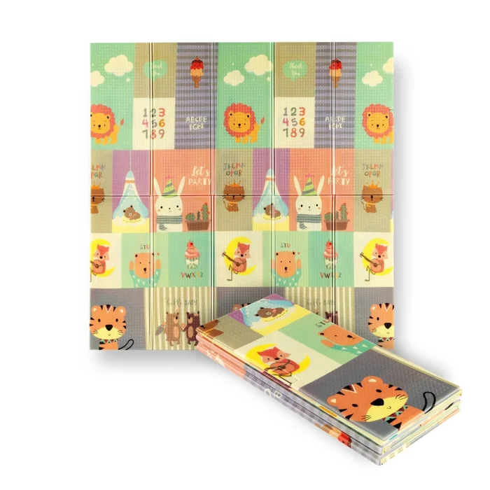 Tapis pliant enfant NILS Extreme MD04 Zoo NILS Fun [Taille 195×180 cm]