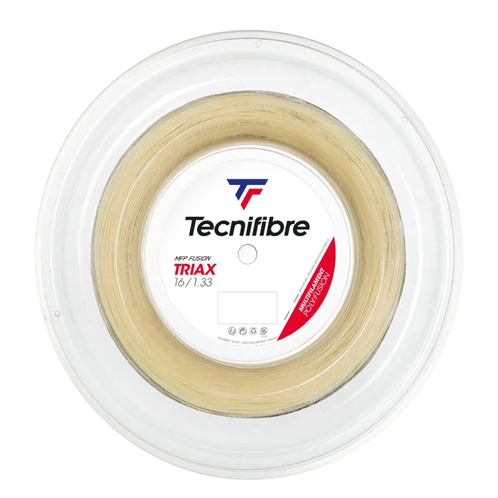 Tecnifibre Cordaje de tenis Triax 133 Carrete (200 m)