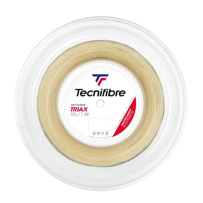 Tecnifibre Cordaje de tenis Triax 138 Carrete (200 m)