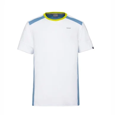 Tee-shirt de Tennis HEAD Men Uni White Soft Blue