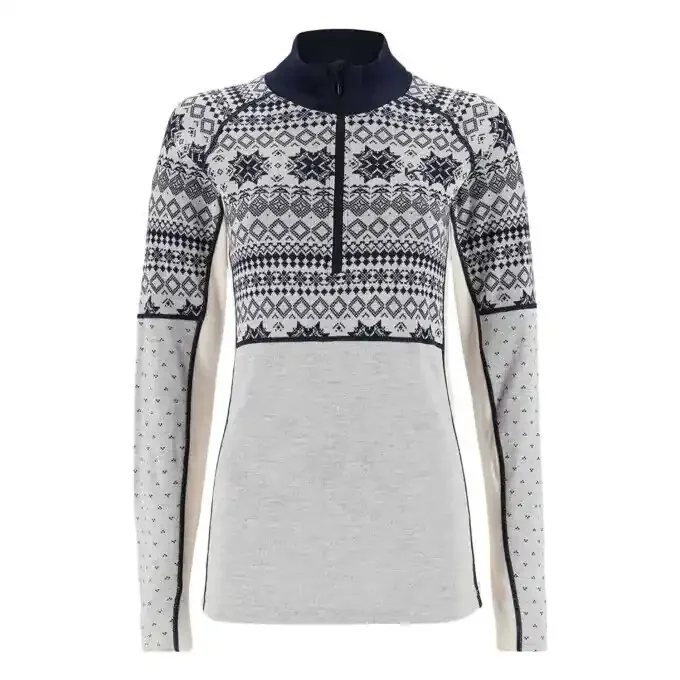 Tee-shirt manches longues zippée femme Kari Traa Vilma HZ – Nwhite Produit De Marque