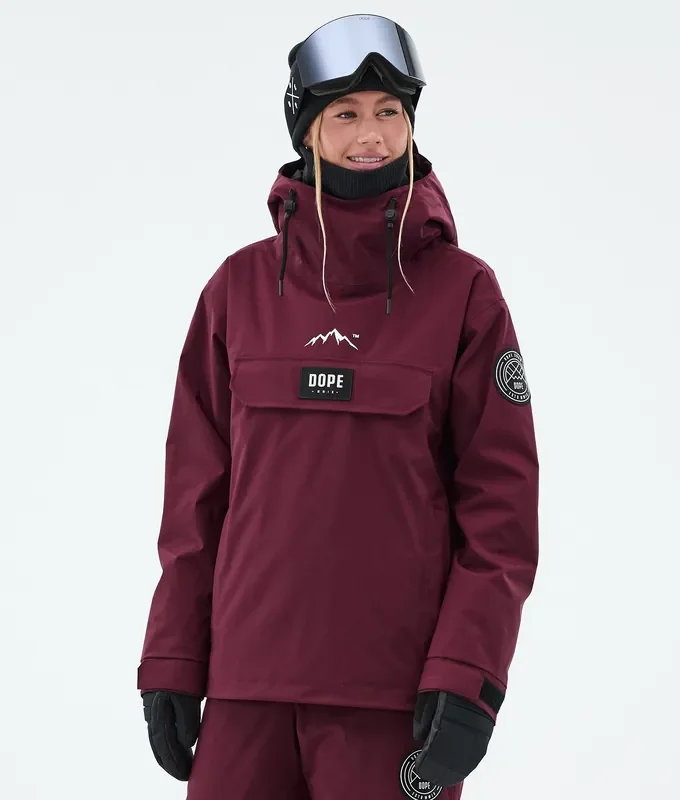 Tendance Dope Blizzard W Veste Snowboard Femme Burgundy