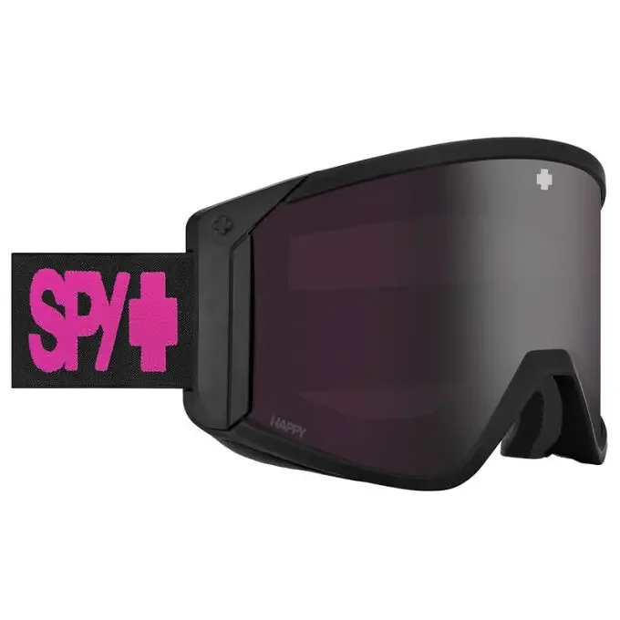 Top Qualité Masque de ski Spy RAIDER Neon Pink / Happy ML Rose Black Spectra Mirror