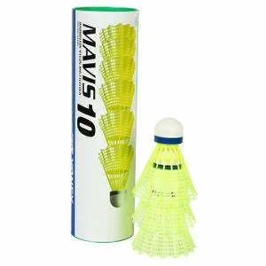 Tube de 6 volants de badminton Mavis 10