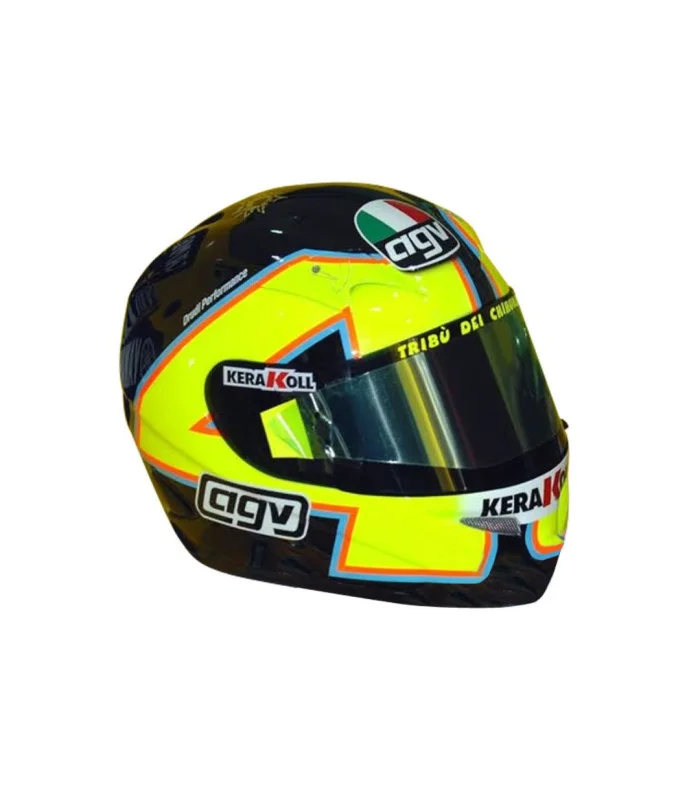 Valentino Rossi Réplique de casque miniature 1:5 – VR46 MotoGP_ Winter Test 2006