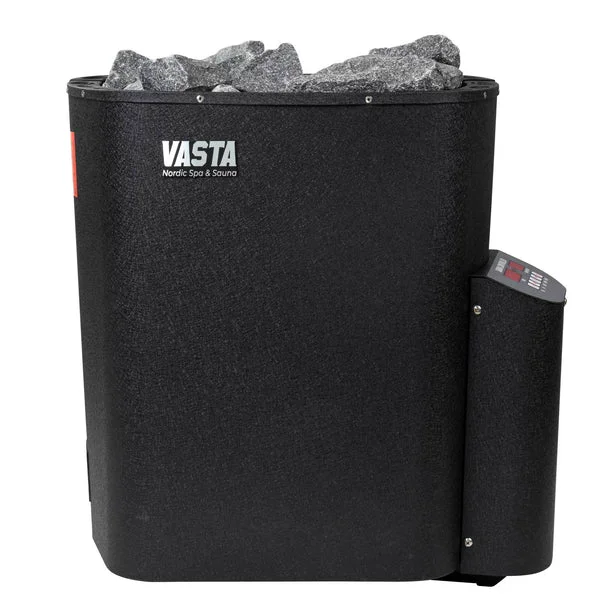 Vasta Calefactor eléctrico para sauna Blaze 6kw, control fijo, negro