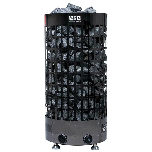 Vasta Calefactor eléctrico para sauna Ignite 6kw, control fijo, 5-8m3, acero negro