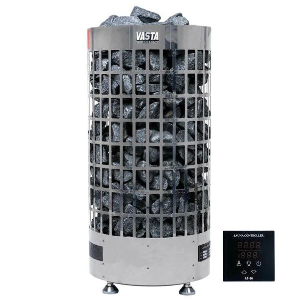 Vasta Calefactor eléctrico para sauna Ignite 6kw, control separado, 5-8m3, acero