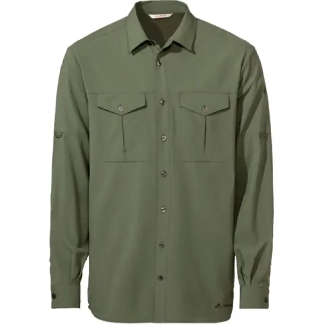 Vaude Men’s Rosemoor LS Shirt II, chemise de randonnée, homme, vert Exclusif