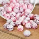 Vente Flash Boite Boules à neige avec bonbons Myrtille et Framboise