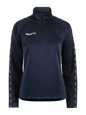 Veste d’Entraînement Craft Femme Squad 2.0 Demi Zip Navy