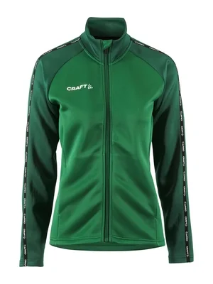 Veste d’Entraînement Craft Femme Squad 2.0 Full Zip Team Green Ivy