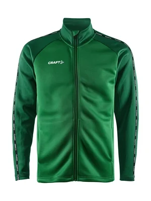 Veste d’Entraînement Craft Homme Squad 2.0 Full Zip Team Green Ivy