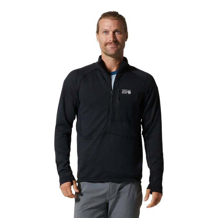 Veste de randonnu00e9e demi-zip Mountain Hardwear Polartecu00ae Power Grid [Taille S]