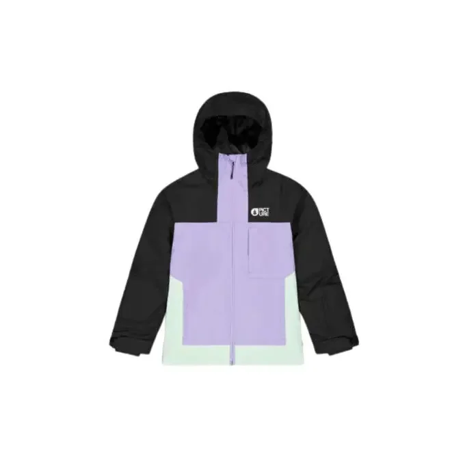 Veste de ski & snowboard enfant Picture SEADY – Blk Paisley Purp Siltgr Certifié