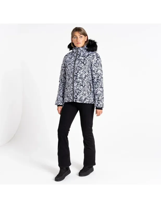 Veste de Ski Femme Neuve Dare 2B Glamorize III Black White Leopard Nouvelle Collection