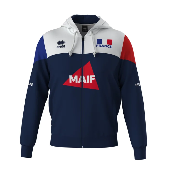 Veste de survêtement à capuche Equipe de France Ben