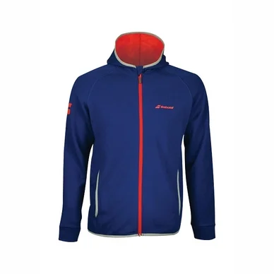 Veste de survêtement Babolat Boys Core Hood Sweat Estate Blue