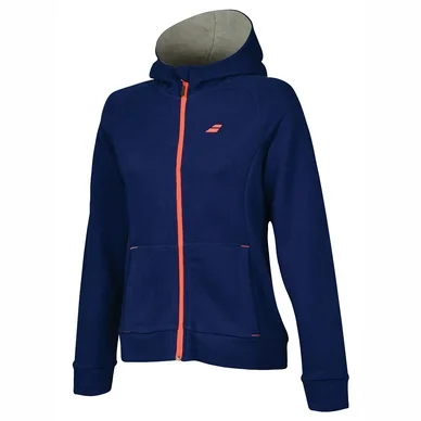 Veste de survêtement Babolat Women Core Hood Sweat Estate Blue