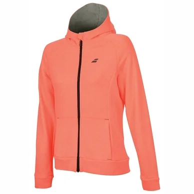 Veste de survêtement Babolat Women Core Hood Sweat Fluo Strike Heather