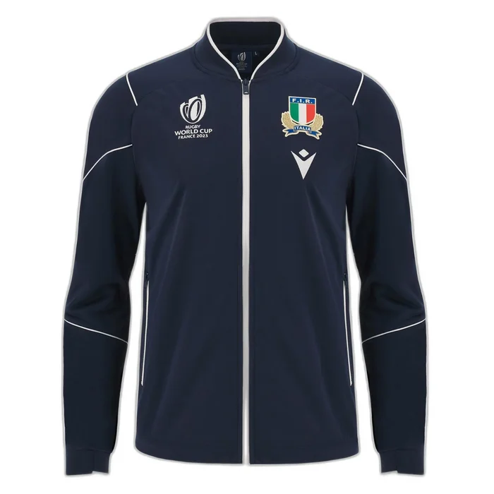 Veste de survêtement full zip enfant Italie RWC Anthem 2023