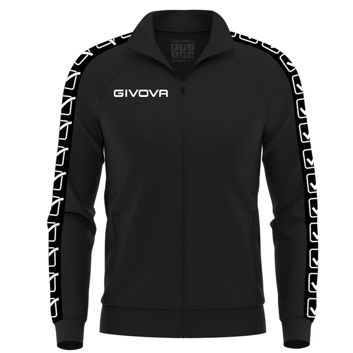 Veste de survêtement tricot à bande Givova