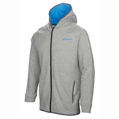 Veste de Tennis Babolat Core Hood Sweat Boy Heather Grey