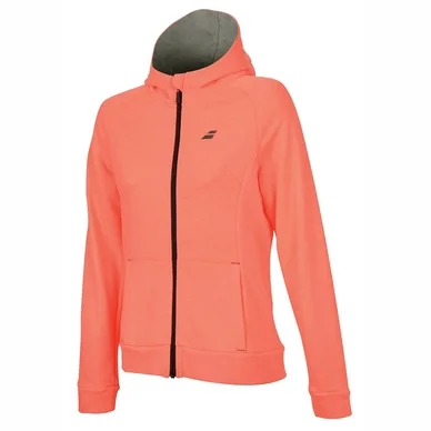 Veste de Tennis Babolat Girls Core Hood Sweat Fluo Strike Heather