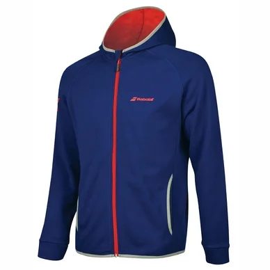 Veste de Tennis Babolat Men Core Hood Sweat Estate Blue