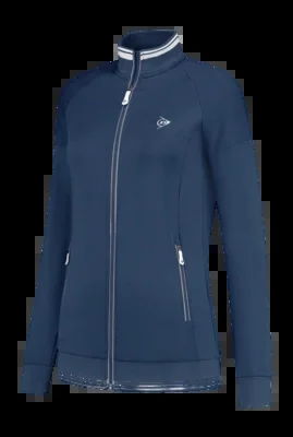 Veste de Tennis Dunlop Girls Ap Club Knitted Jacket Navy